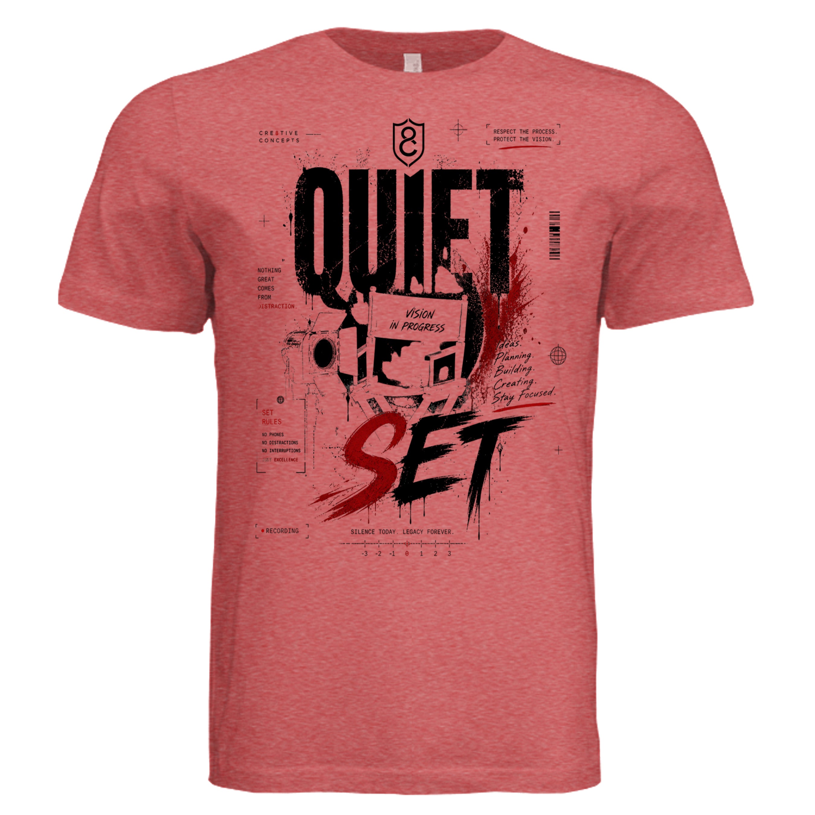 RED TRIBLEND - 3413C - FRONT