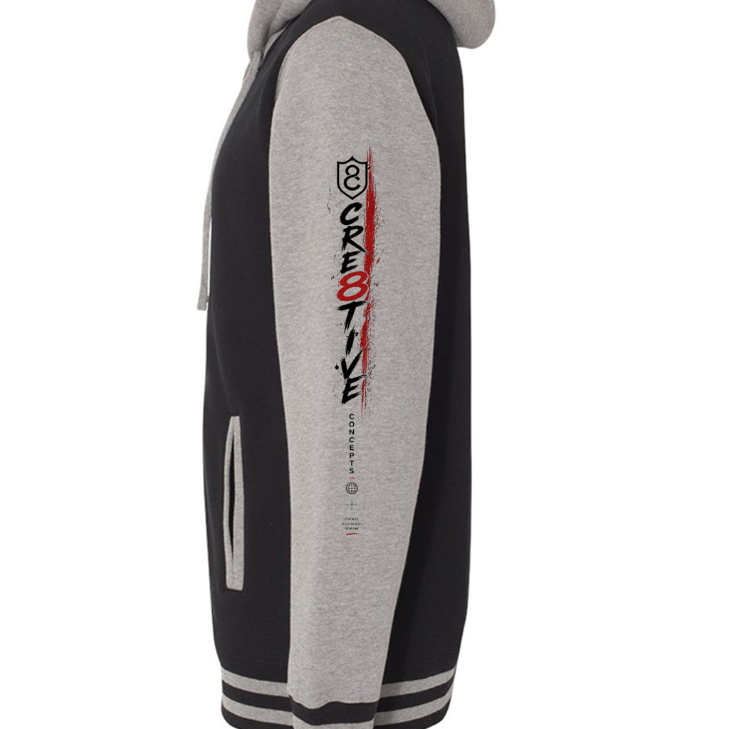 Black/ Gunmetal Heather - IND45UVZ - SLEEVE_LEFT