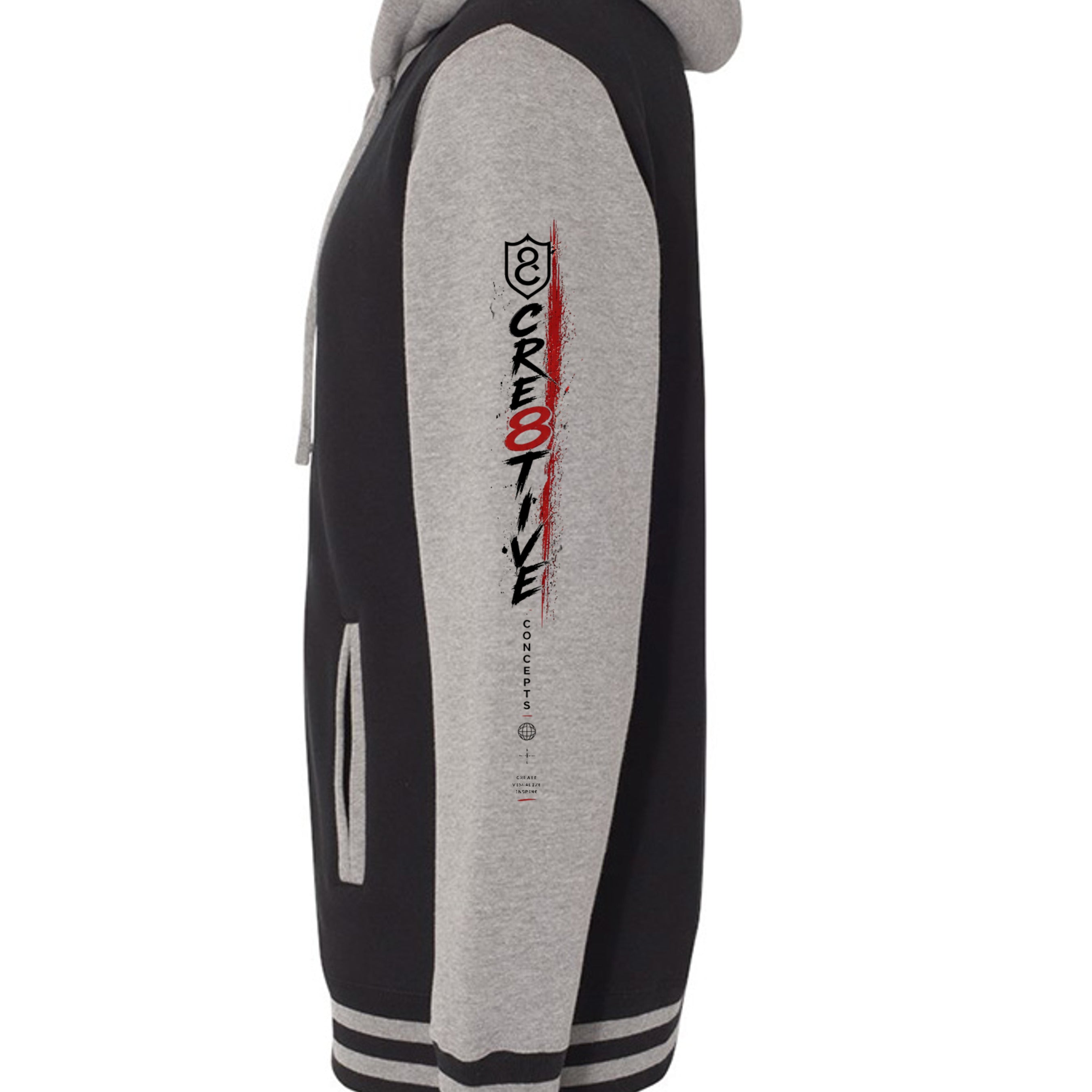 Black/ Gunmetal Heather - IND45UVZ - SLEEVE_LEFT