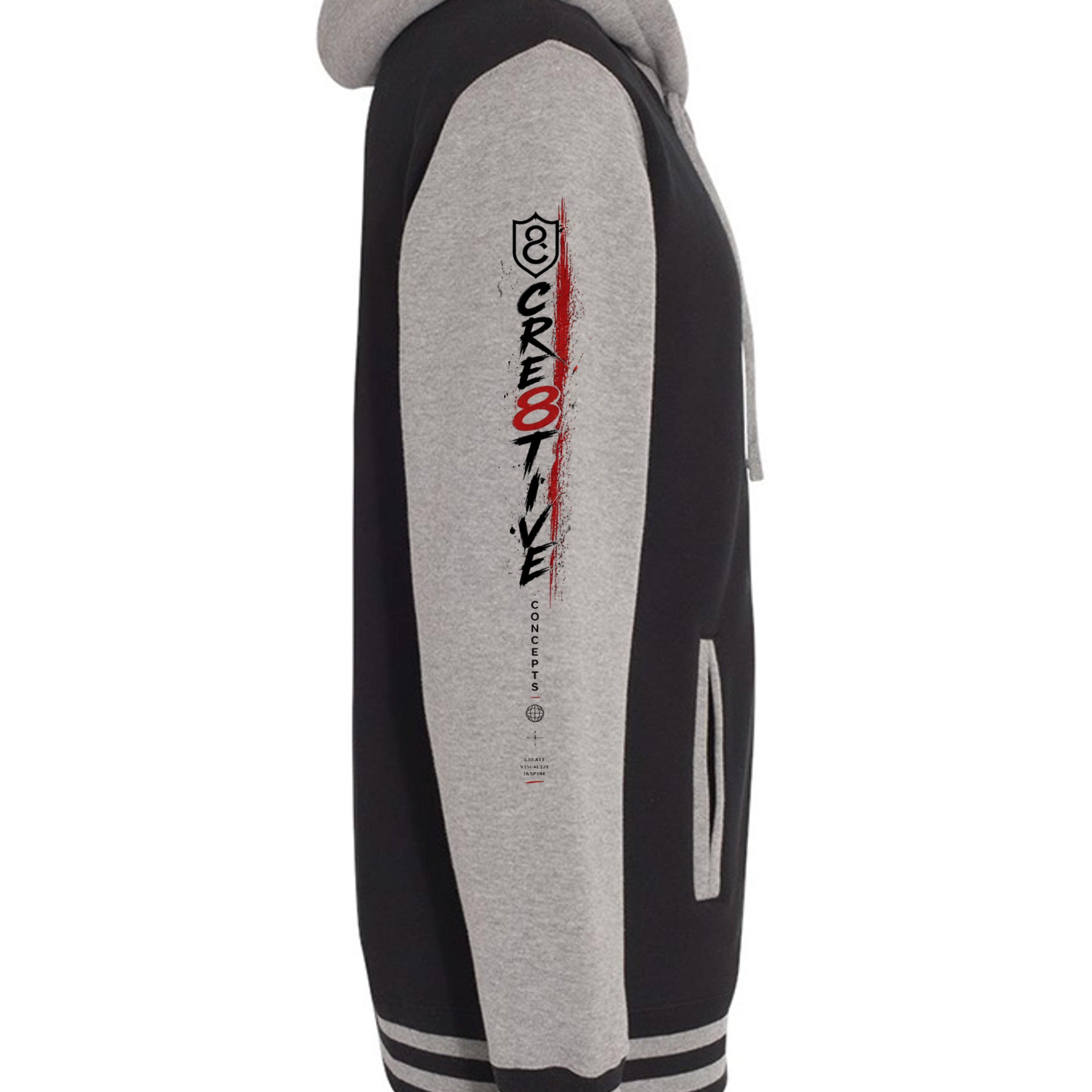 Black/ Gunmetal Heather - IND45UVZ - SLEEVE_RIGHT