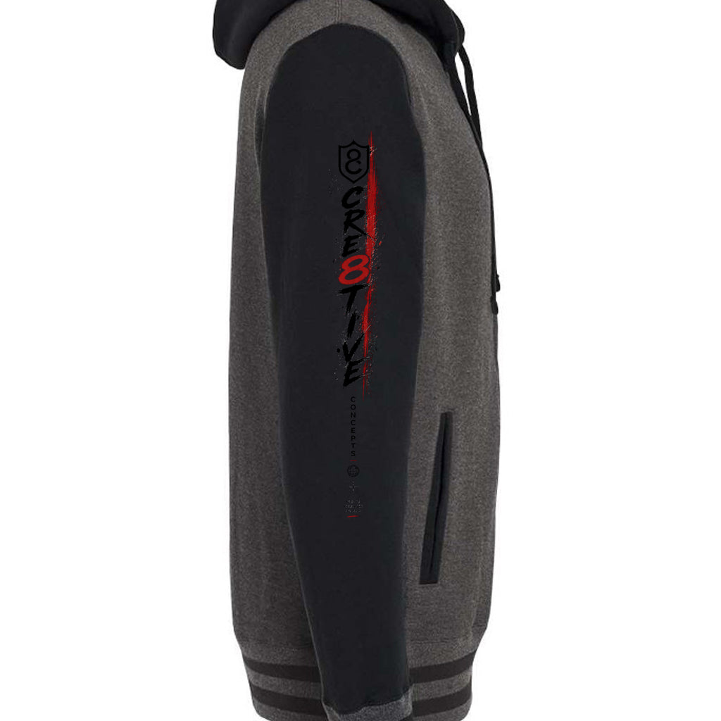 Charcoal Heather/ Black - IND45UVZ - SLEEVE_RIGHT
