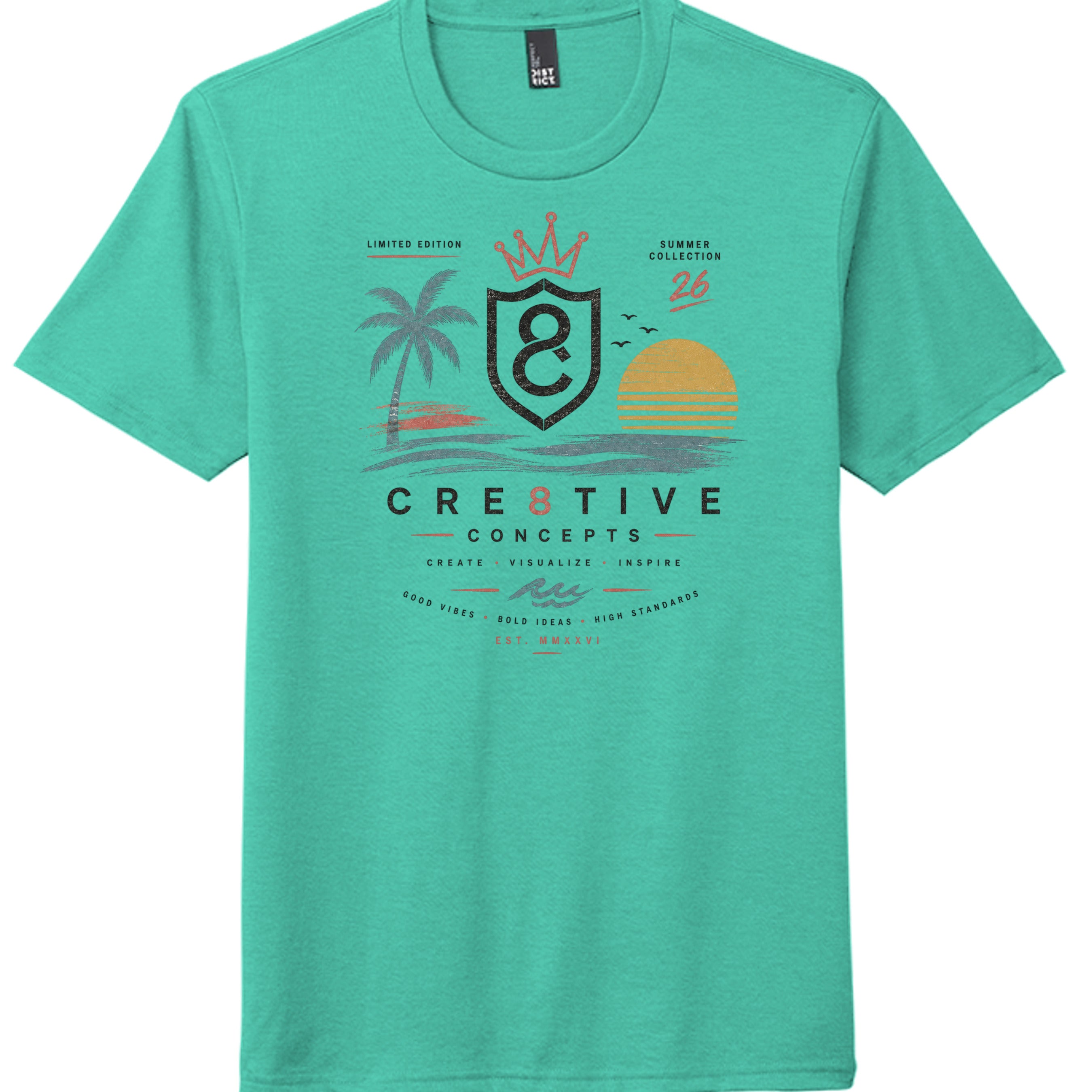 Aqua Heather - DM130 - FRONT